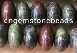 CRB5344 15.5 inches 5*8mm rondelle dragon blood jasper beads