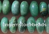 CRB5345 15.5 inches 5*8mm rondelle green jasper beads