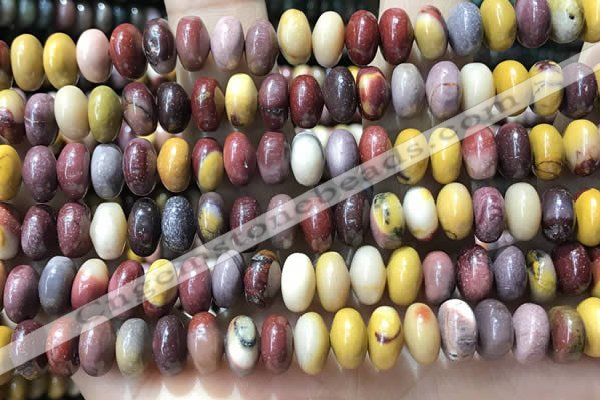 CRB5358 15.5 inches 5*8mm rondelle mookaite beads wholesale