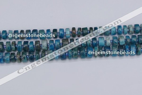 CRB538 15.5 inches 6*12mm tyre apatite gemstone beads wholesale