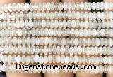 CRB5400 15 inches 2.5*4mm rondelle white crystal beads wholesale