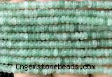 CRB5410 15 inches 2.5*4mm rondelle green strawberry quartz beads