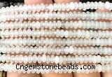 CRB5420 15 inches 2.5*4mm rondelle white jade beads wholesale
