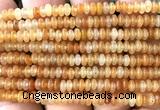 CRB5424 15 inches 2.5*4mm rondelle red aventurine jade beads