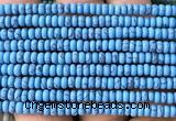 CRB5474 15 inches 2.5*4mm rondelle synthetic turquoise beads