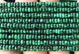 CRB5475 15 inches 2.5*4mm rondelle imitation malachite beads