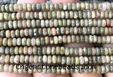 CRB5484 15 inches 2.5*4mm rondelle Chinese unakite beads