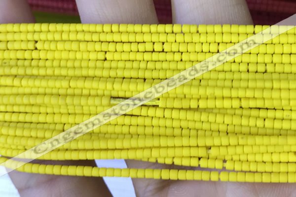 CRB5517 15 inches 2*2mm heishi synthetic turquoise beads wholesale