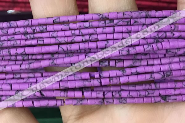 CRB5525 15 inches 2*2mm heishi synthetic turquoise beads wholesale