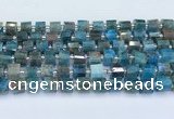 CRB5601 15.5 inches 7mm - 8mm faceted tyre apatite beads