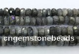 CRB5622 15.5 inches 7*11mm - 8*12mm faceted rondelle labradorite beads