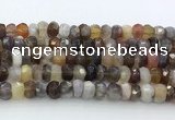 CRB5627 15.5 inches 4*7mm - 5*8mm faceted rondelle Botswana agate beads