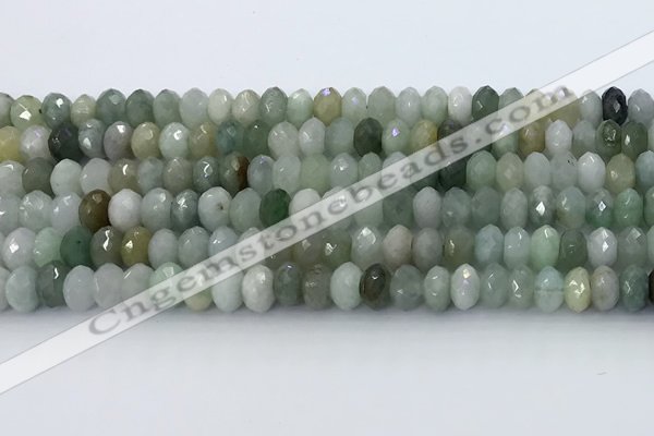 CRB5633 15.5 inches 4*7mm faceted rondelle jade beads