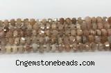 CRB5651 15.5 inches 5*8mm-6*10mm faceted rondelle moonstone beads wholesale