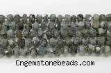 CRB5656 15.5 inches 6*10mm-7*11mm faceted rondelle labradorite beads wholesale