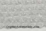 CRB5687 15 inches 4*4mm white crystal beads wholesale