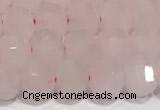 CRB5696 15 inches 6*6mm rose quartz beads wholesale