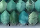 CRB5747 15 inches 2*3mm faceted turquoise beads