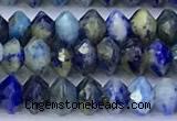 CRB5762 15 inches 2*3mm faceted lapis lazuli beads