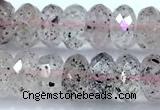 CRB5782 15 inches 5*8mm faceted rondelle quartz beads