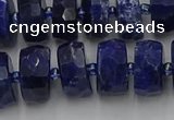 CRB583 15.5 inches 8*14mm faceted rondelle sodalite beads