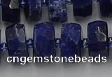 CRB585 15.5 inches 8*18mm faceted rondelle sodalite beads