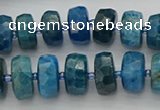 CRB591 15.5 inches 8*14mm faceted rondelle apatite beads