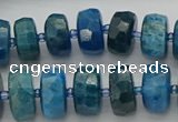 CRB592 15.5 inches 8*16mm faceted rondelle apatite beads