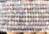 CRB6101 15 inches 4*6mm faceted rondelle lavender amethyst beads