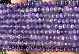 CRB6102 15 inches 4*6mm faceted rondelle amethyst beads