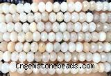 CRB6231 15 inches 5*8mm faceted rondelle pink aventurine jade beads