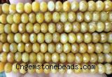 CRB6234 15 inches 5*8mm faceted rondelle yellow jade beads