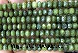 CRB6244 15 inches 5*8mm faceted rondelle China jade beads