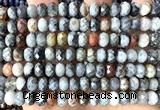 CRB6273 15 inches 5*8mm faceted rondelle eagle eye jasper beads