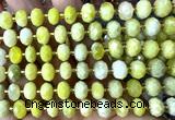 CRB6336 15 inches 6*10mm faceted rondelle butter jade beads