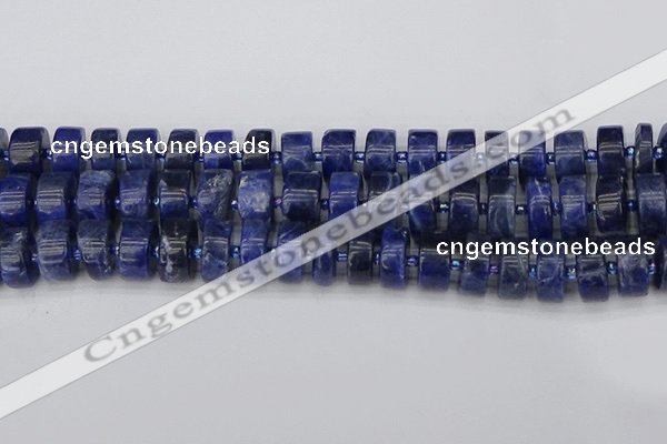 CRB642 15.5 inches 8*16mm tyre sodalite gemstone beads