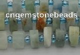 CRB645 15.5 inches 5*8mm tyre aquamarine gemstone beads