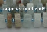 CRB647 15.5 inches 6*12mm tyre aquamarine gemstone beads