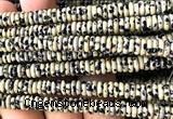 CRB6530 15 inches 2*6mm rondelle dalmatian jasper beads