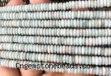 CRB6551 15 inches 2*6mm rondelle amazonite gemstone beads