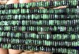 CRB6555 15 inches 2*6mm rondelle ruby zoisite gemstone beads