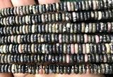 CRB6561 15 inches 2*6mm rondelle rhodonite gemstone beads