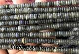 CRB6565 15 inches 2*6mm rondelle labradorite gemstone beads