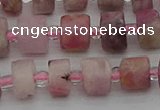 CRB657 15.5 inches 5*8mm tyre pink tourmaline gemstone beads