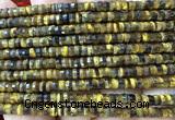 CRB6614 15 inches 2*4mm faceted heishi yellow tiger eye beads