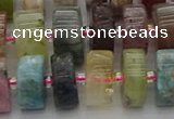 CRB674 15.5 inches 7*14mm tyre mixed gemstone beads wholesale