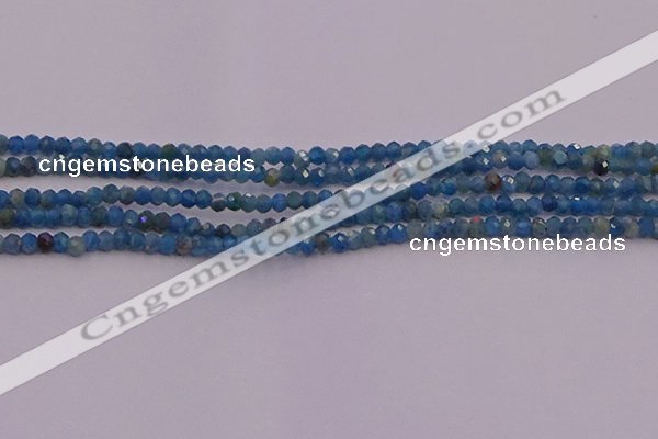 CRB700 15.5 inches 2*3mm faceted rondelle apatite gemstone beads