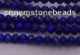 CRB701 15.5 inches 2*3mm faceted rondelle lapis lazuli beads