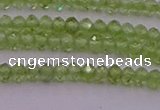 CRB703 15.5 inches 2*3mm faceted rondelle peridot gemstone beads