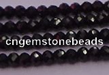 CRB705 15.5 inches 2*3mm faceted rondelle black spinel beads